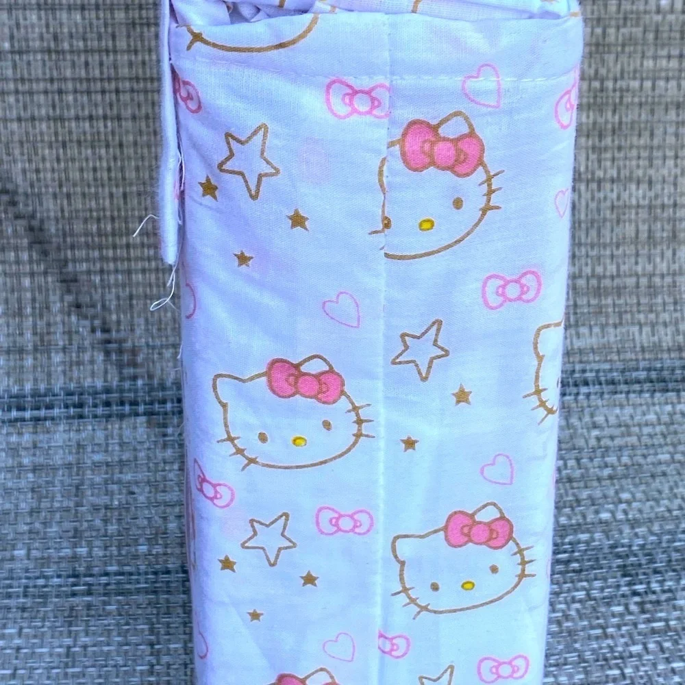 Hello Kitty by Sanrio 100% Cotton Pink Gold TWIN XL Sheet Set 3pc